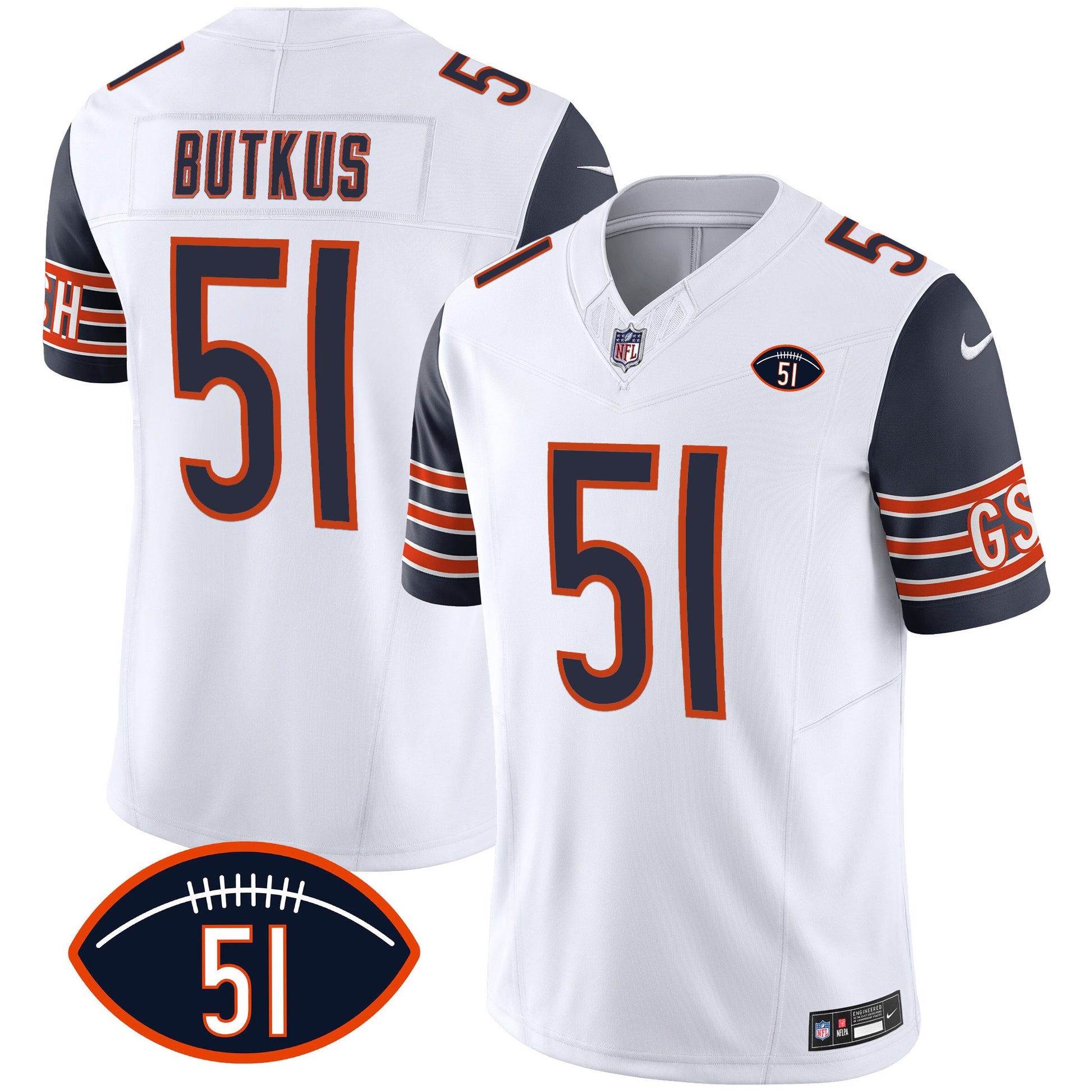 Navy Sleeves - Dick Butkus