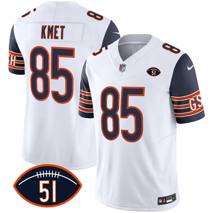Navy Sleeves - Cole Kmet