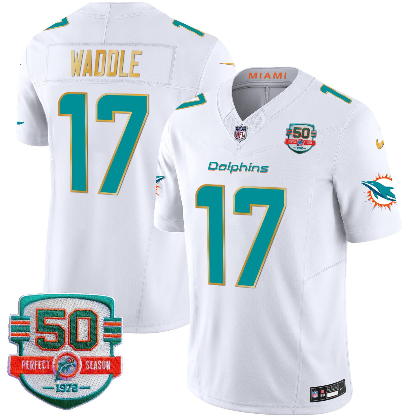 White - Jaylen Waddle