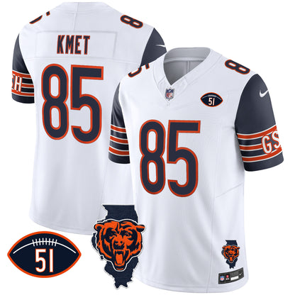 Navy Sleeves - Cole Kmet