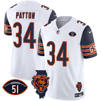 Navy Sleeves - Walter Payton