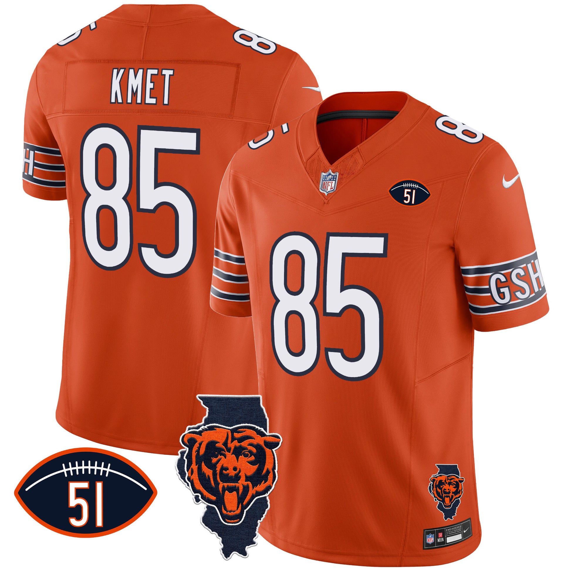 Orange - Cole Kmet