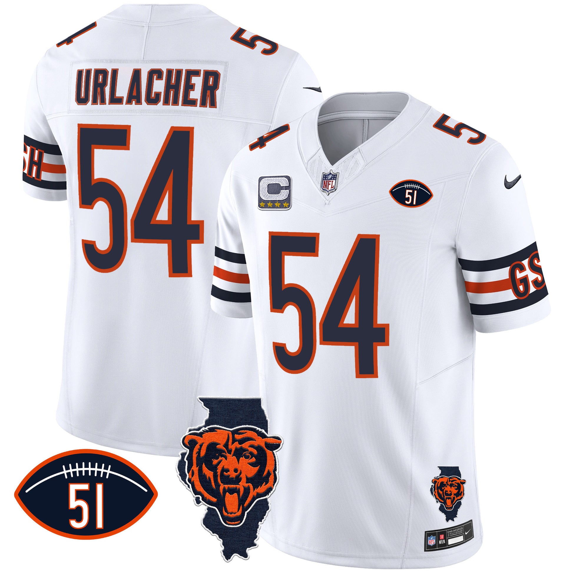 White - Brian Urlacher