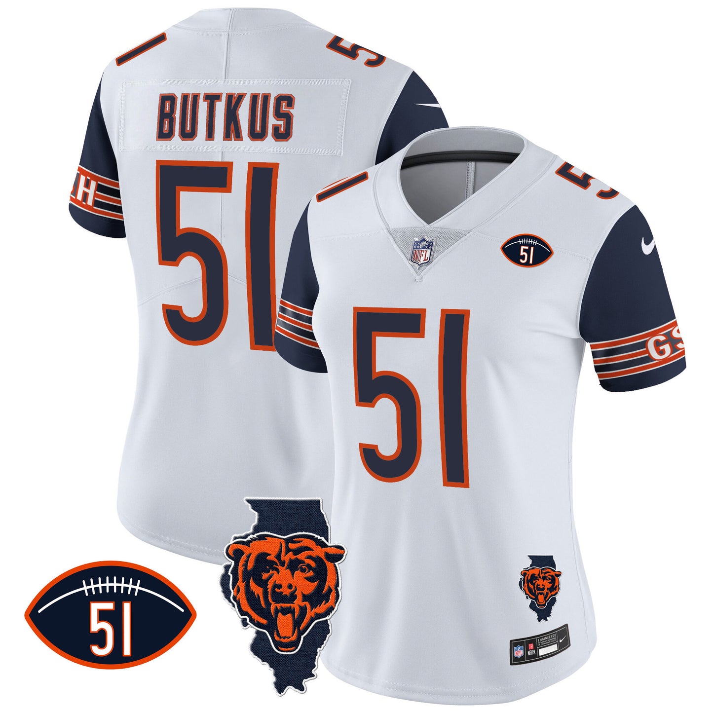 Navy Sleeves - Dick Butkus