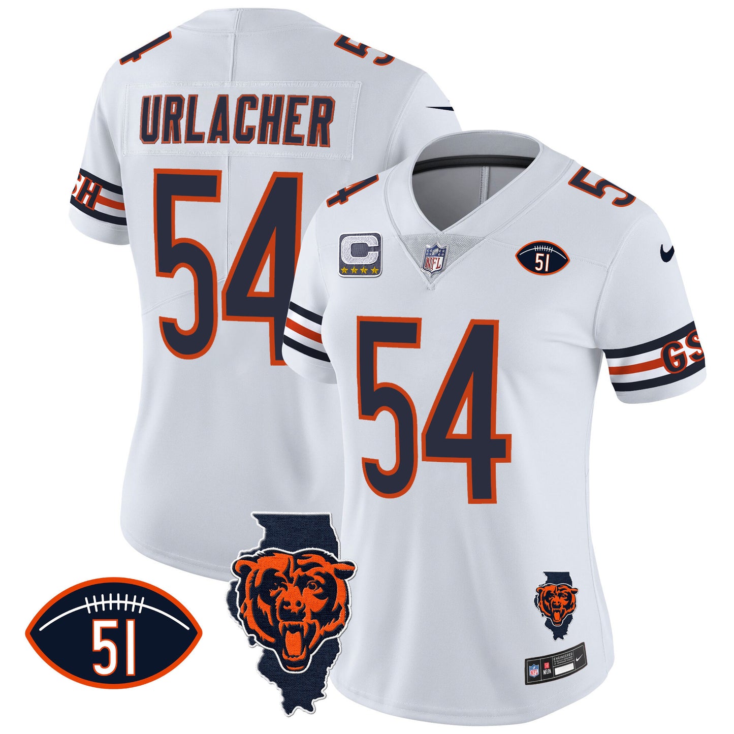 White - Brian Urlacher