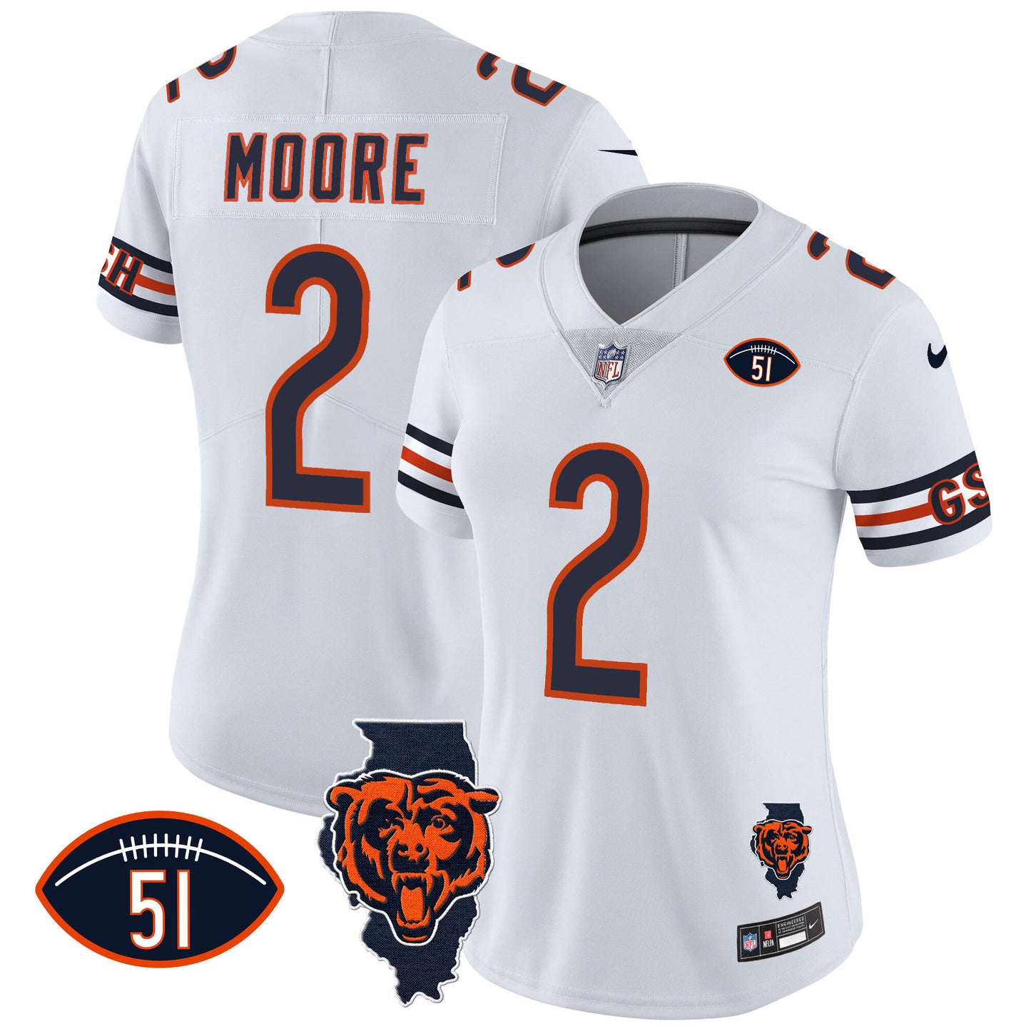 White - D.J. Moore