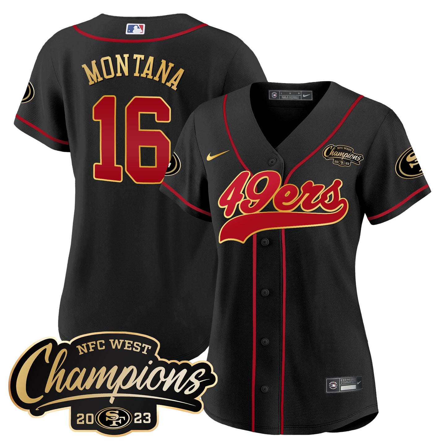Black Gold Trim - Joe Montana