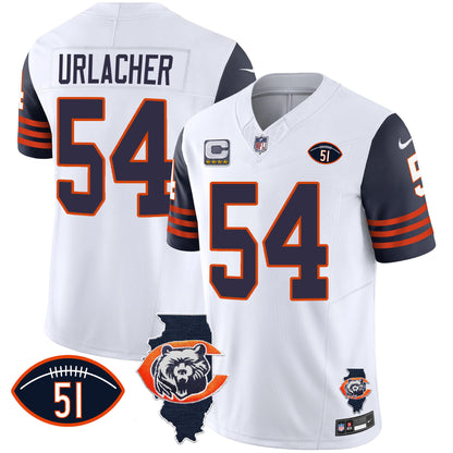 Navy Sleeves - Brian Urlacher