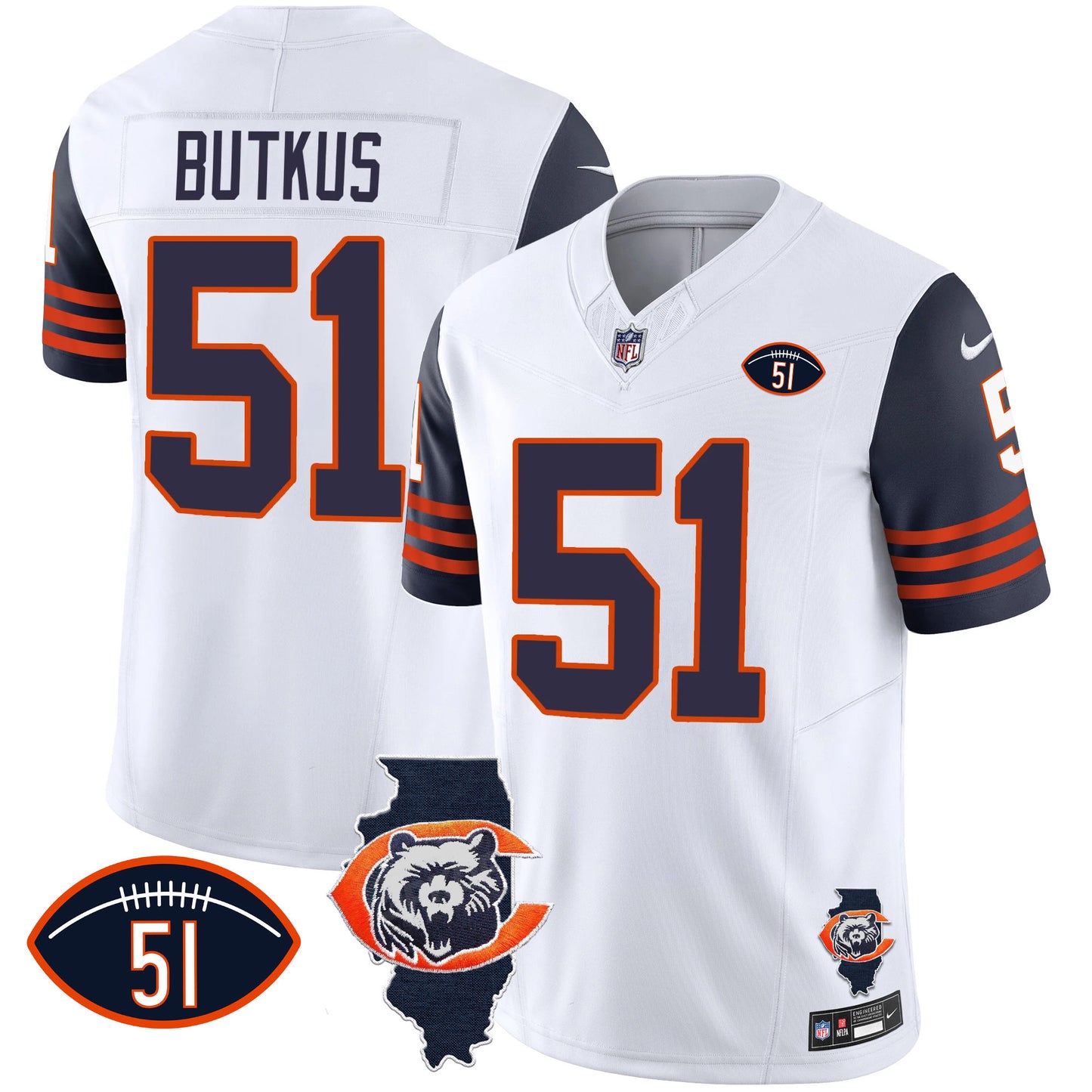Navy Sleeves - Dick Butkus