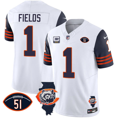 Navy Sleeves - Justin Fields