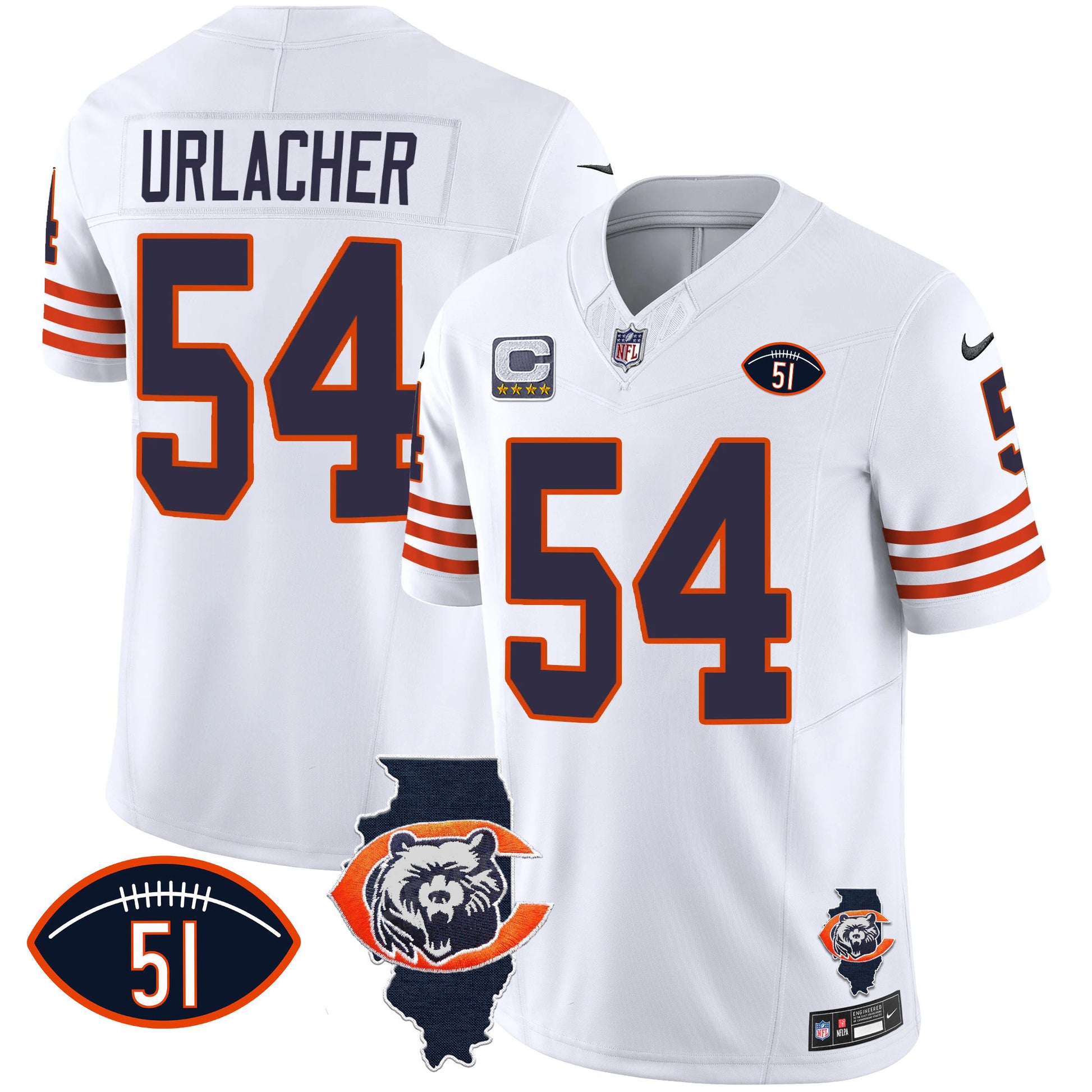 White - Brian Urlacher