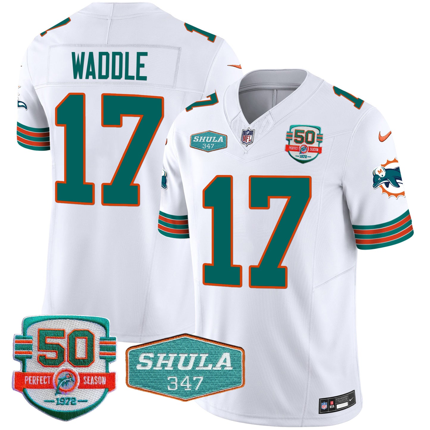Jaylen Waddle - White
