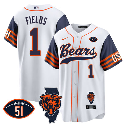 Navy Sleeves - Justin Fields