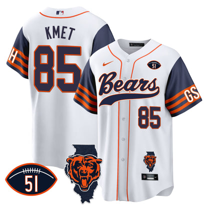 Navy Sleeves - Cole Kmet