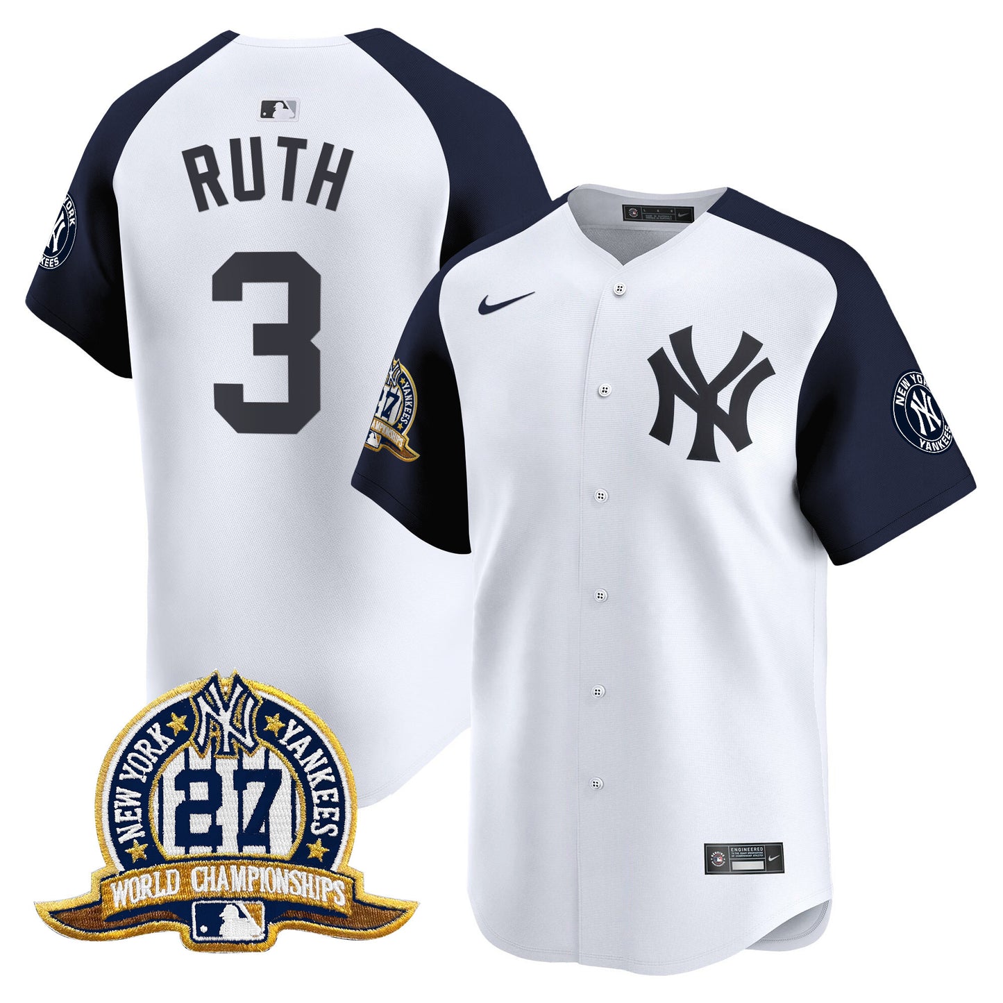 White Alternate - Babe Ruth