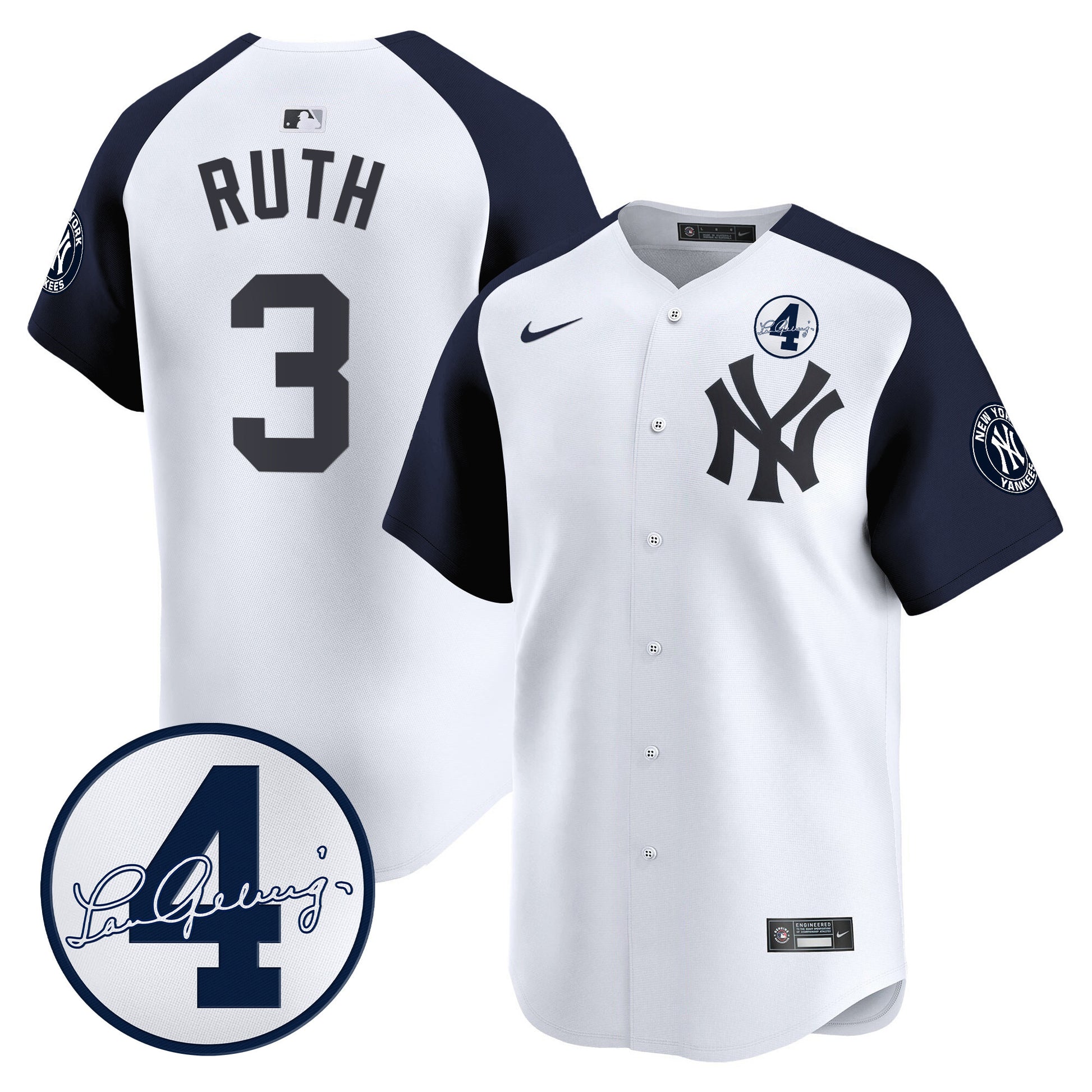 White Alternate - Babe Ruth