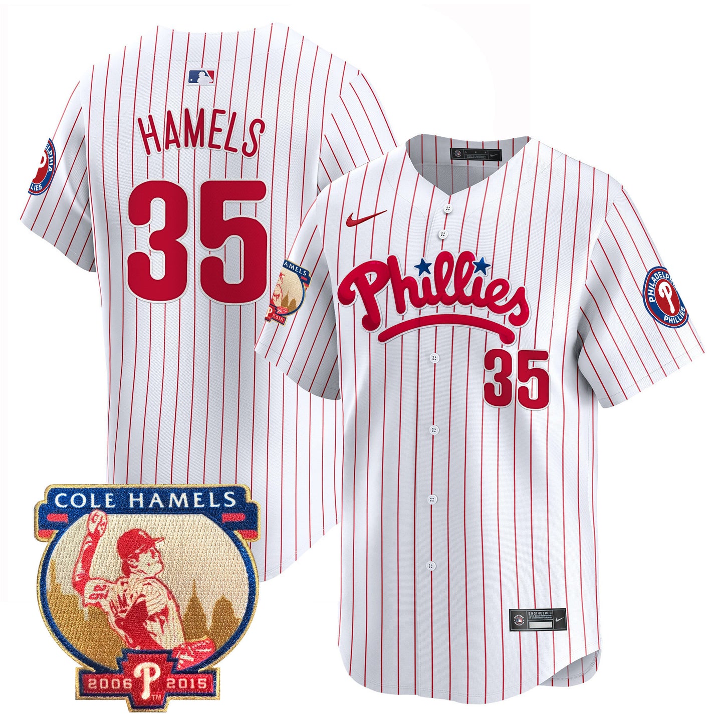 White Pinstripe - Cole Hamels