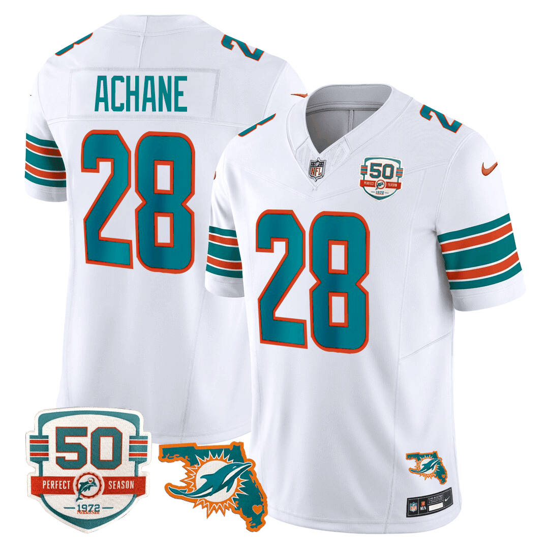 White - De'Von Achane