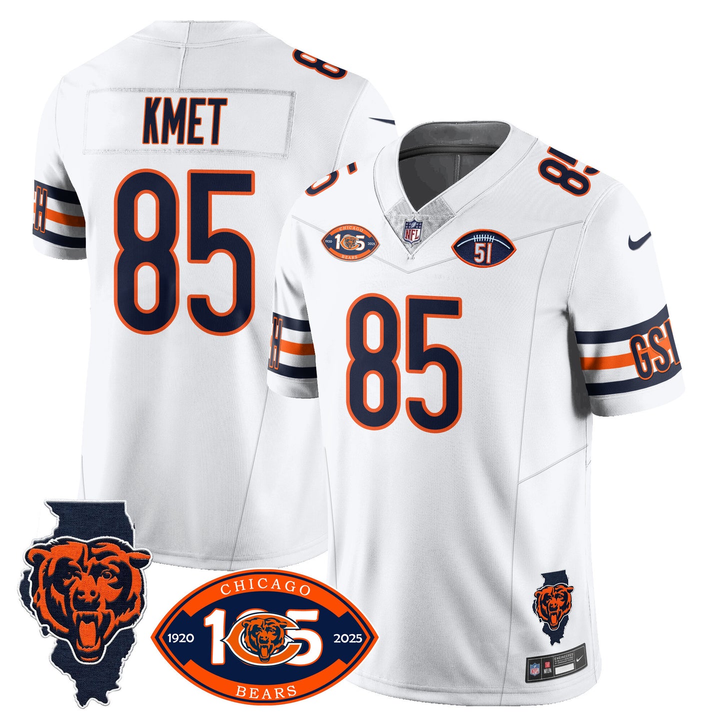 White - Cole Kmet