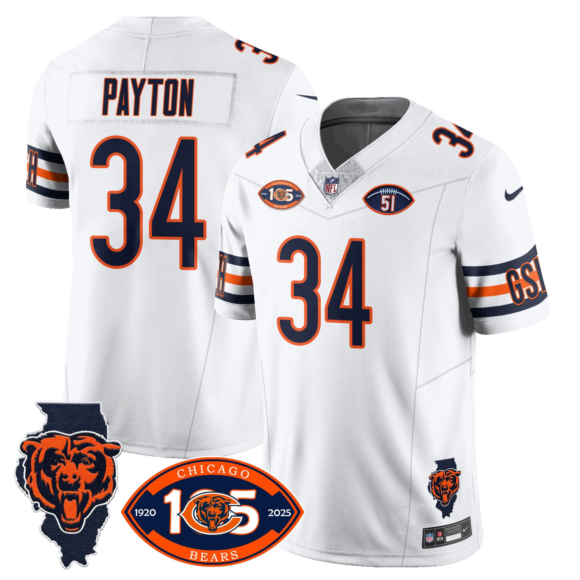 White - Walter Payton
