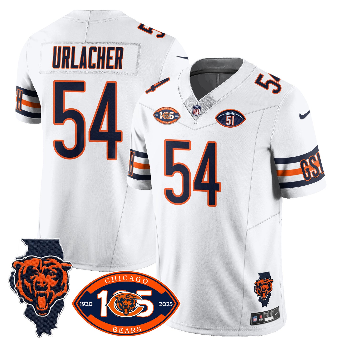 White - Brian Urlacher