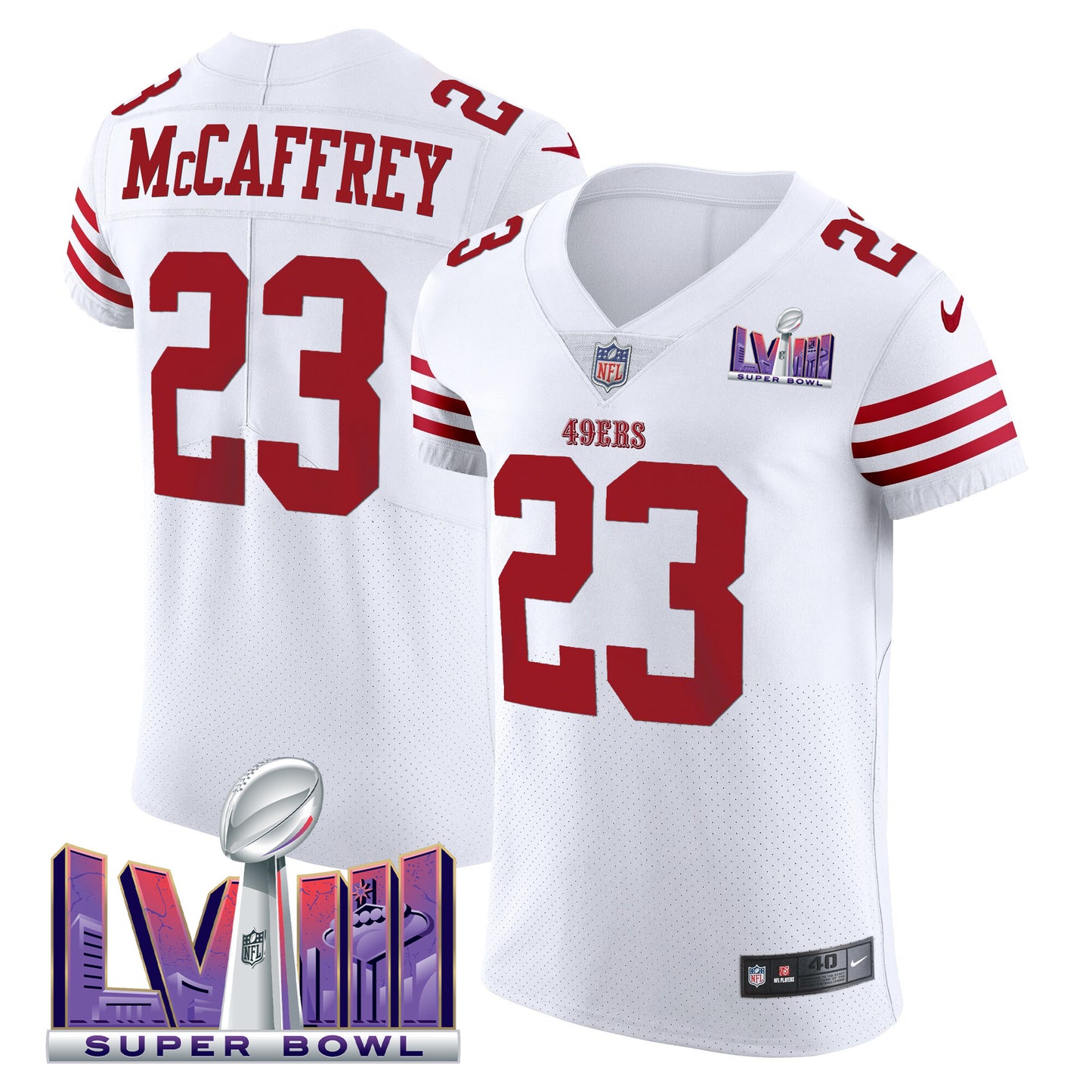 White - Christian McCaffrey