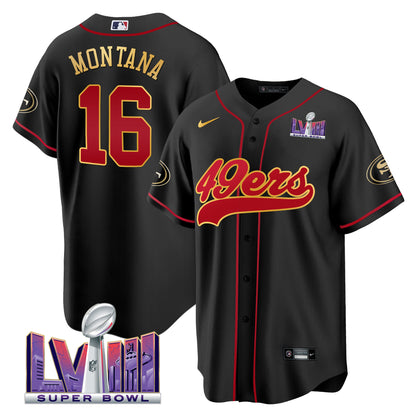 Black Gold Trim - Joe Montana