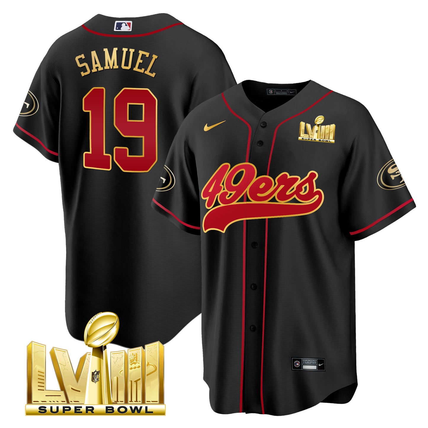 Black Gold Trim - Deebo Samuel