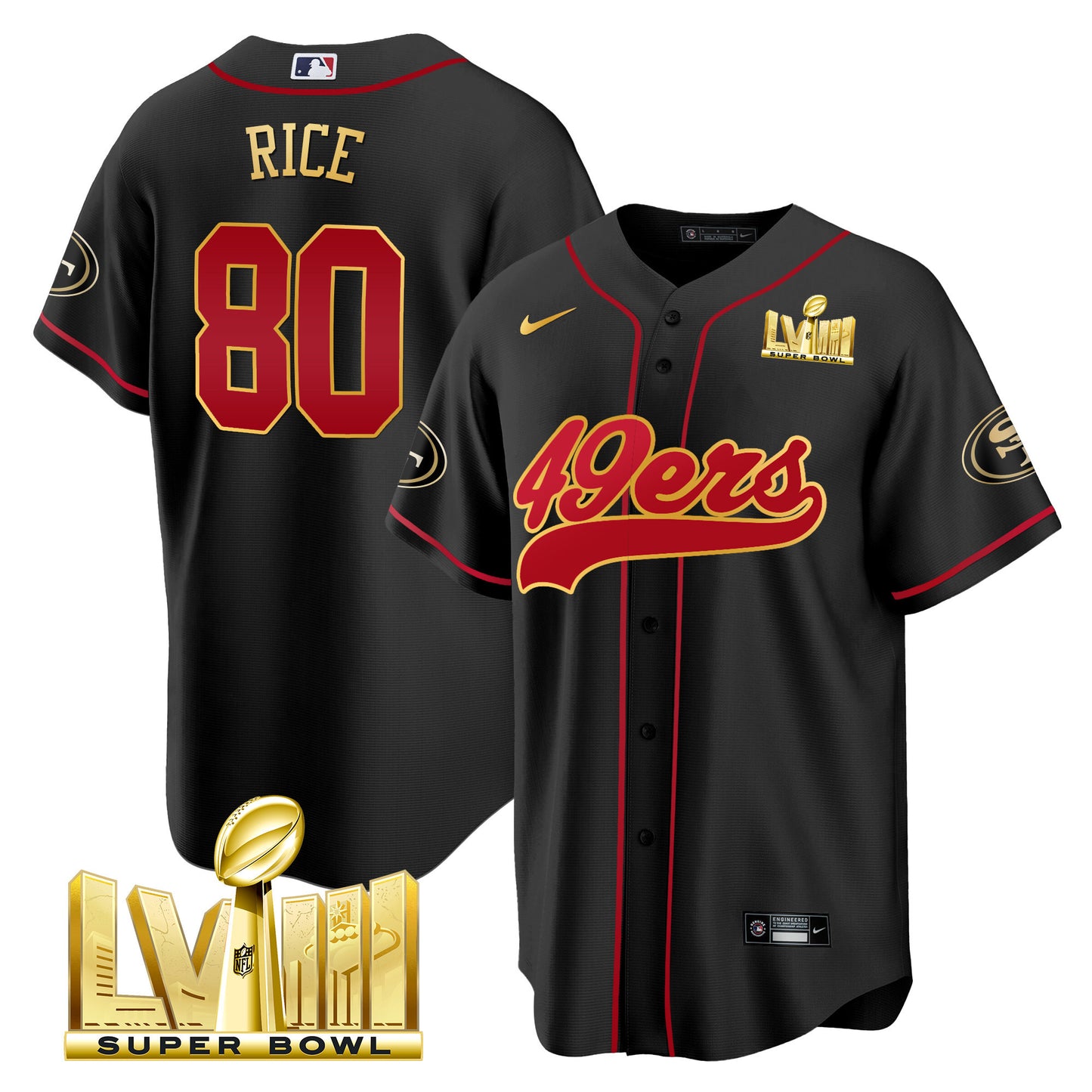 Black Gold Trim - Jerry Rice
