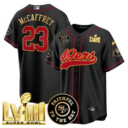 Black Gold Trim - Christian McCaffrey