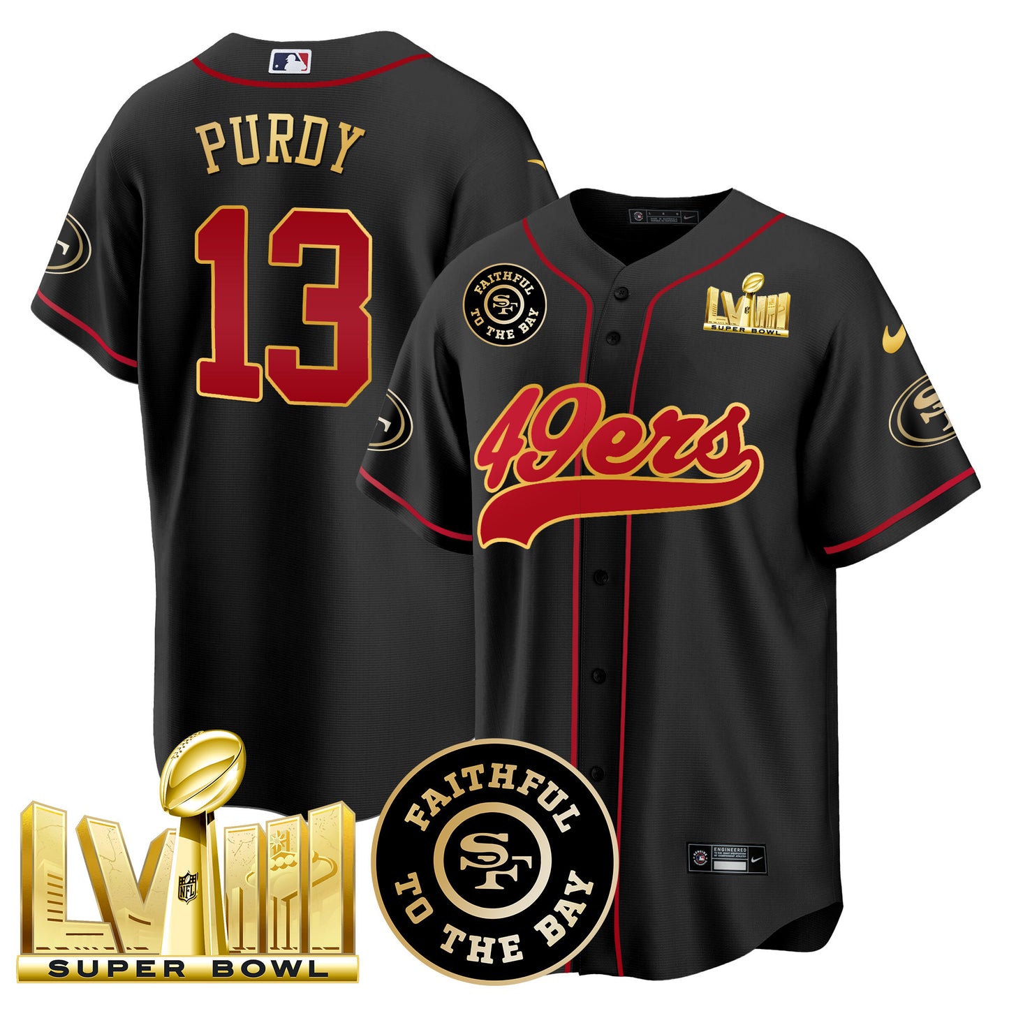 Black Gold Trim - Brock Purdy