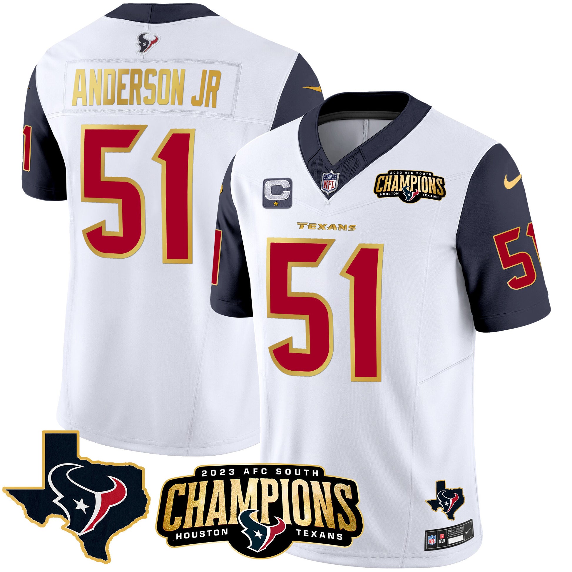Navy Sleeves - Will Anderson Jr.