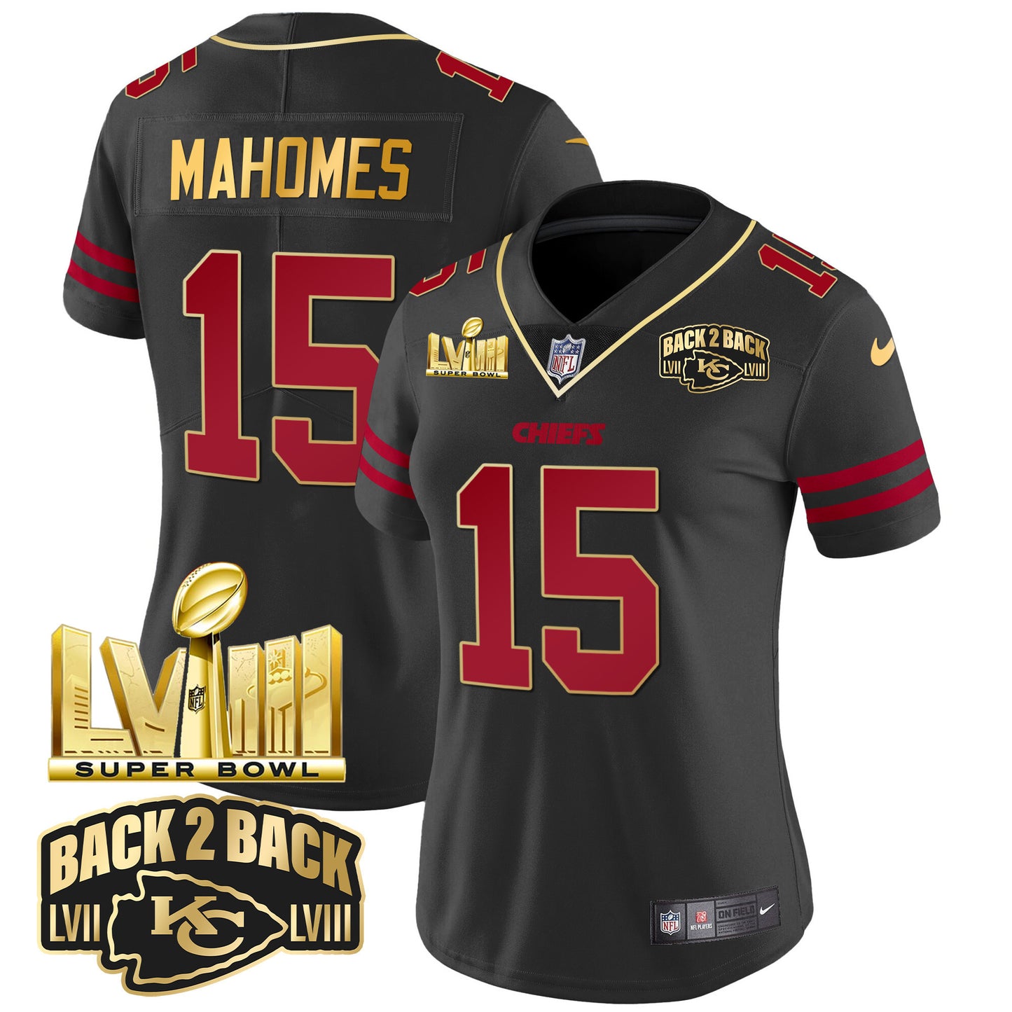 Gold Trim - Patrick Mahomes