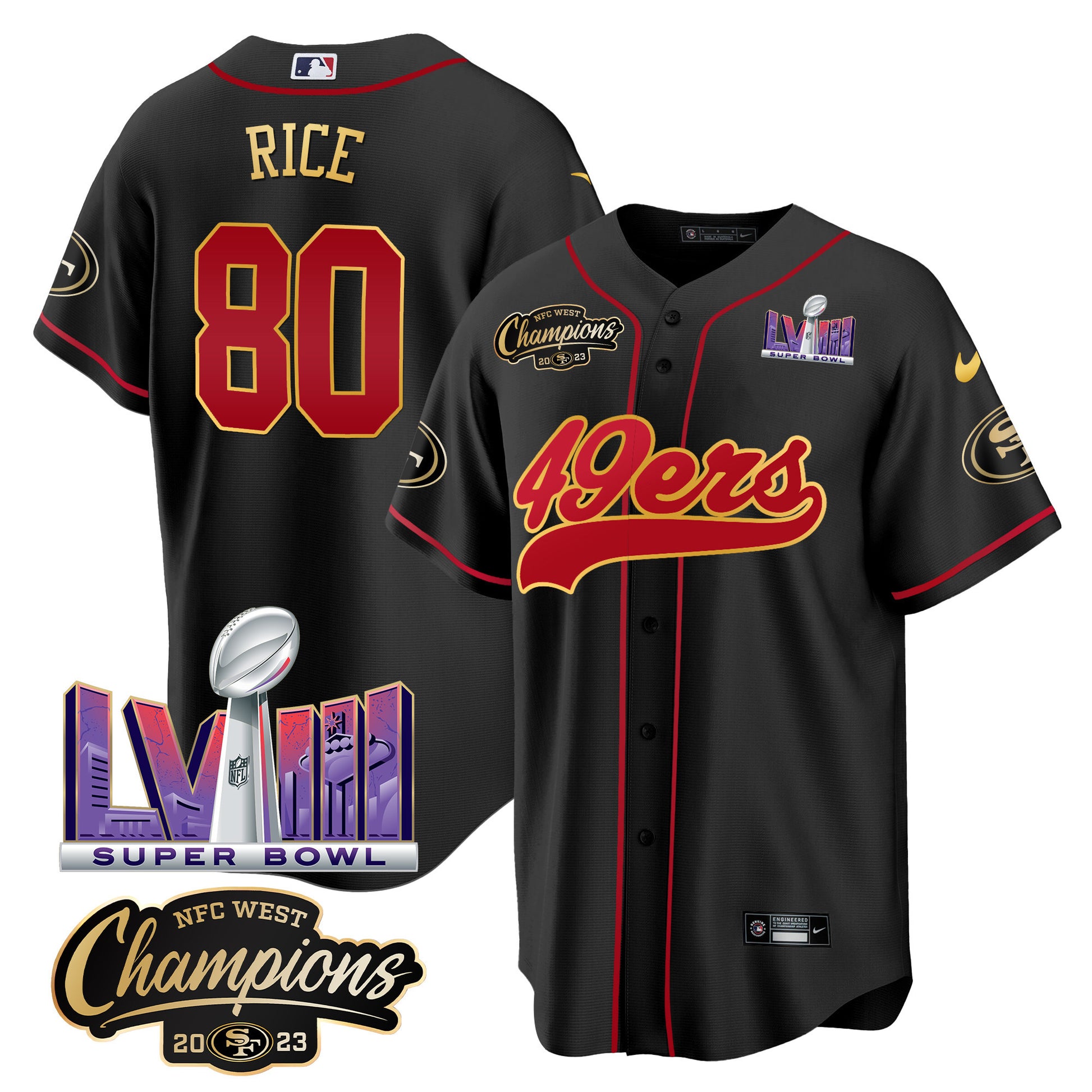 Black Gold Trim - Jerry Rice