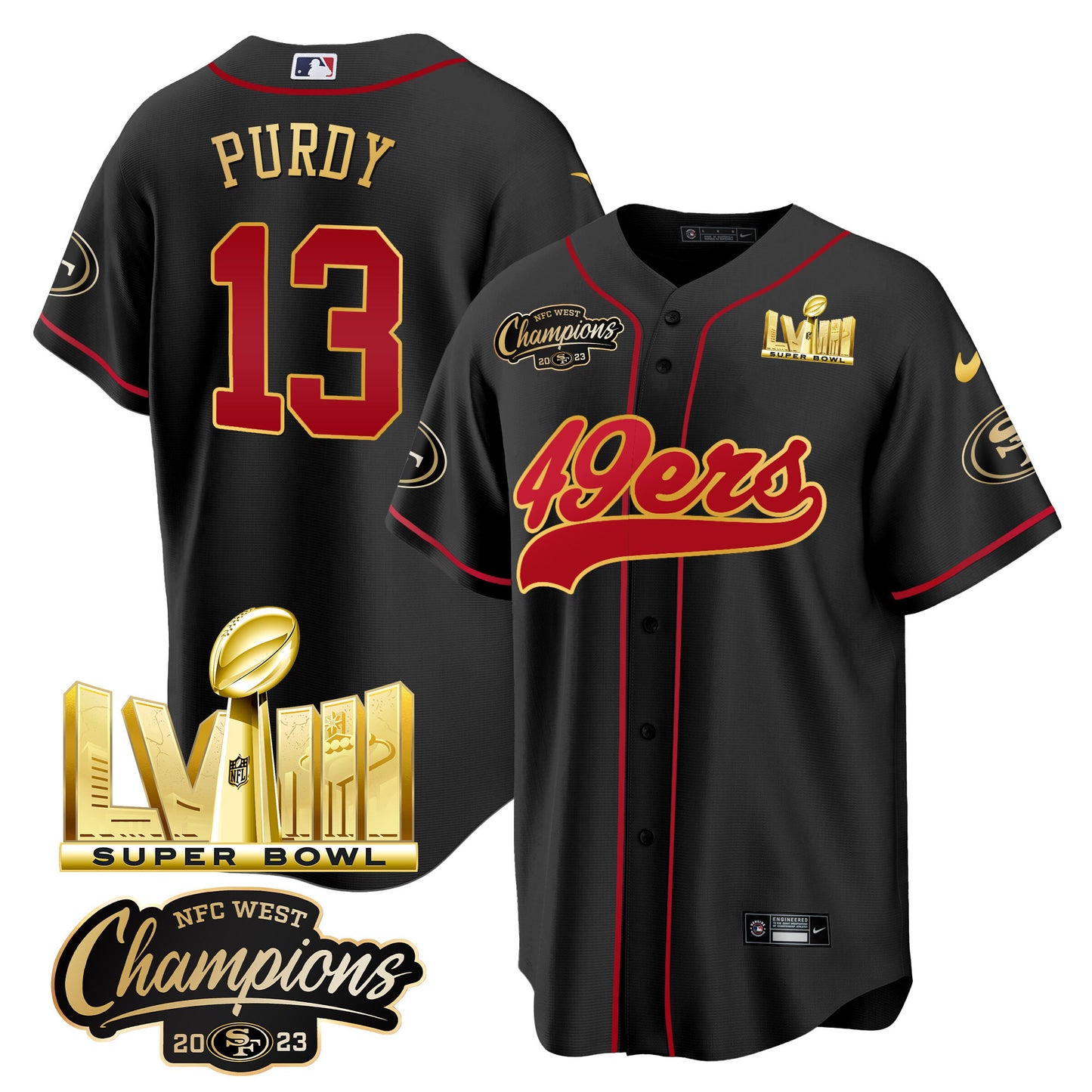 Black Gold Trim - Brock Purdy
