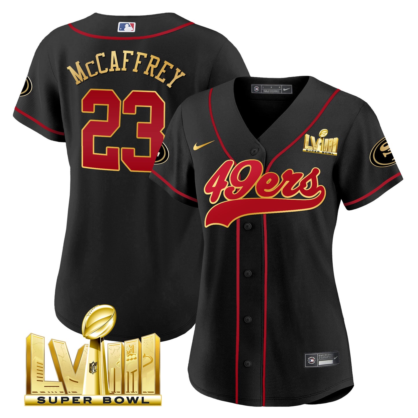 Black Gold Trim - Christian McCaffrey