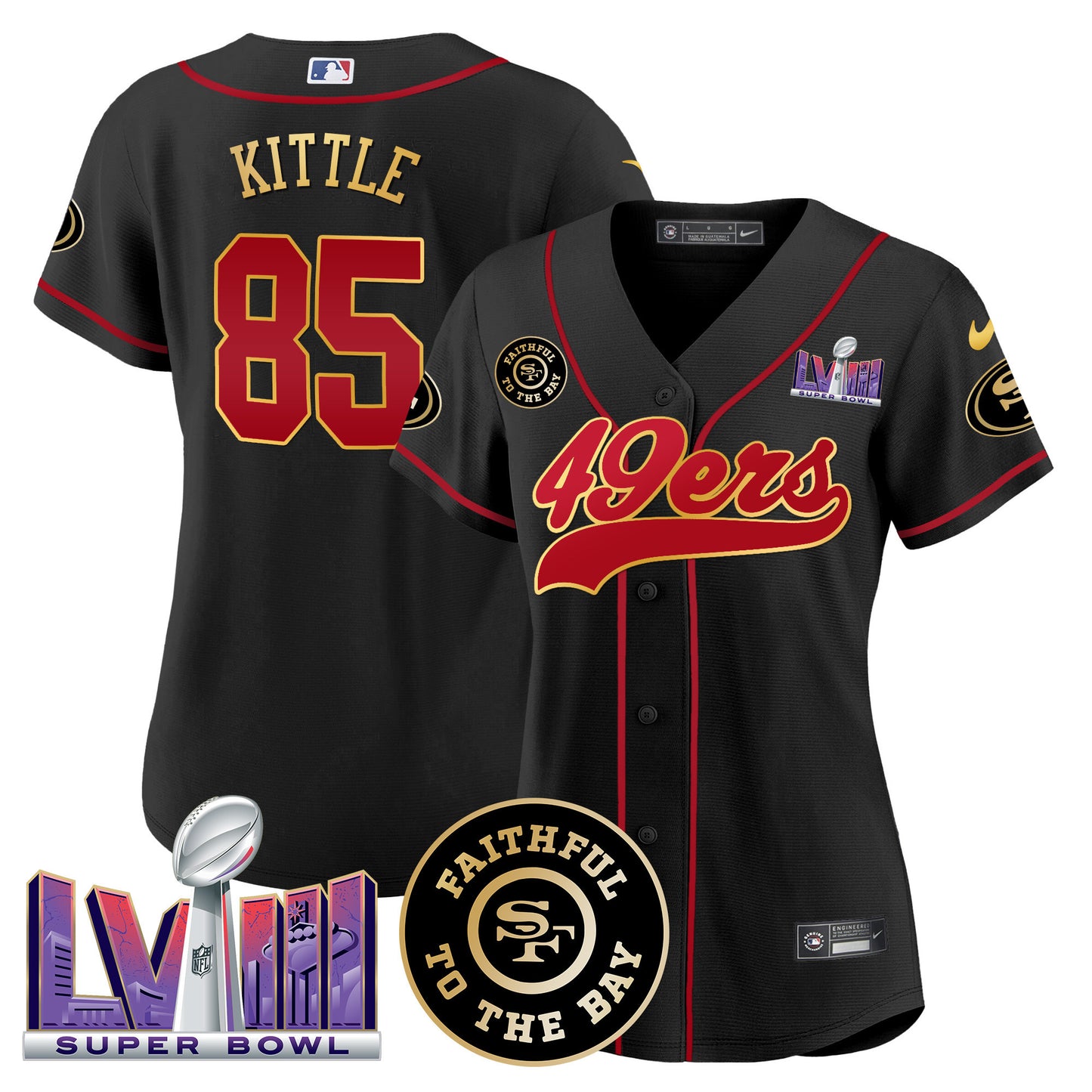Black Gold Trim - George Kittle