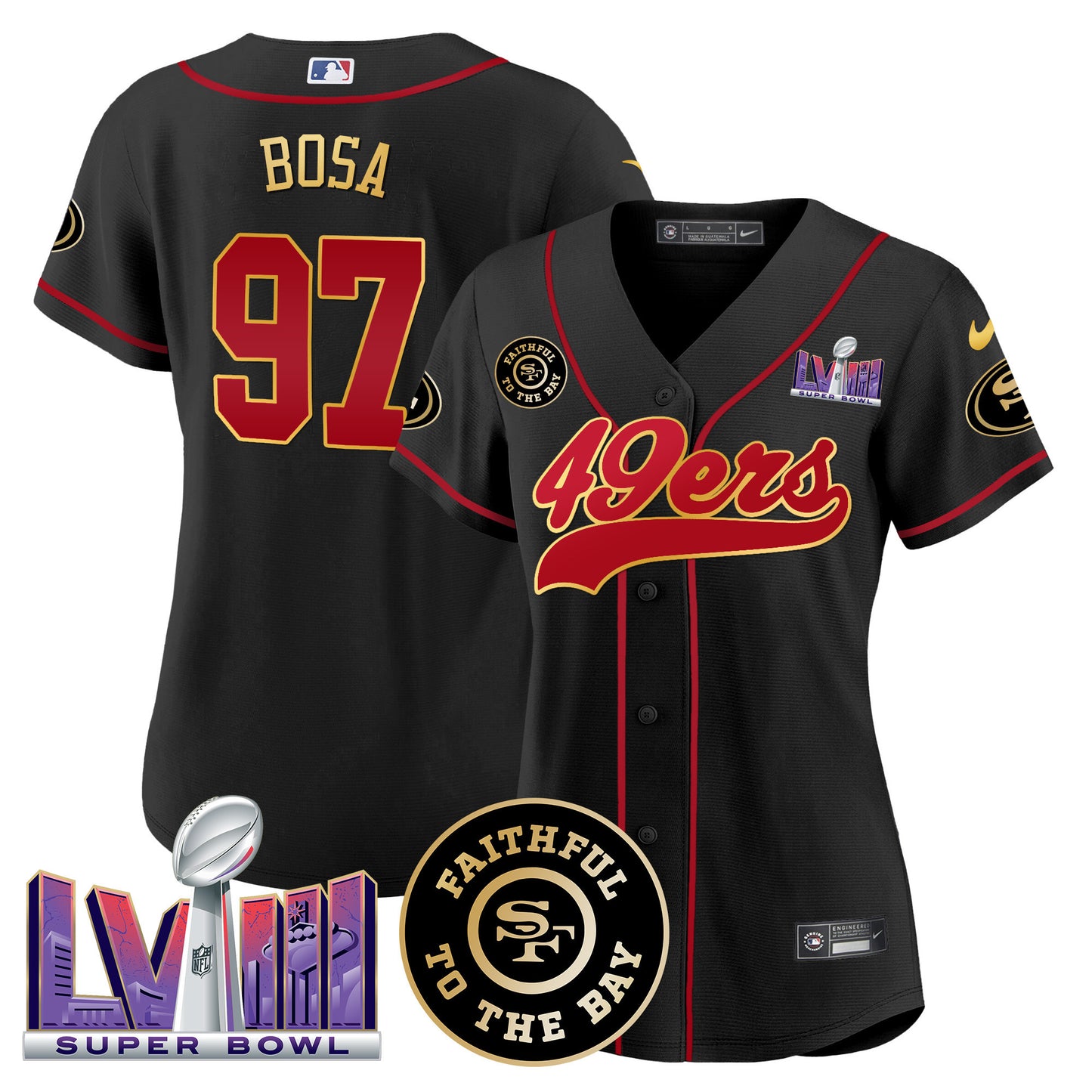 Black Gold Trim - Nick Bosa
