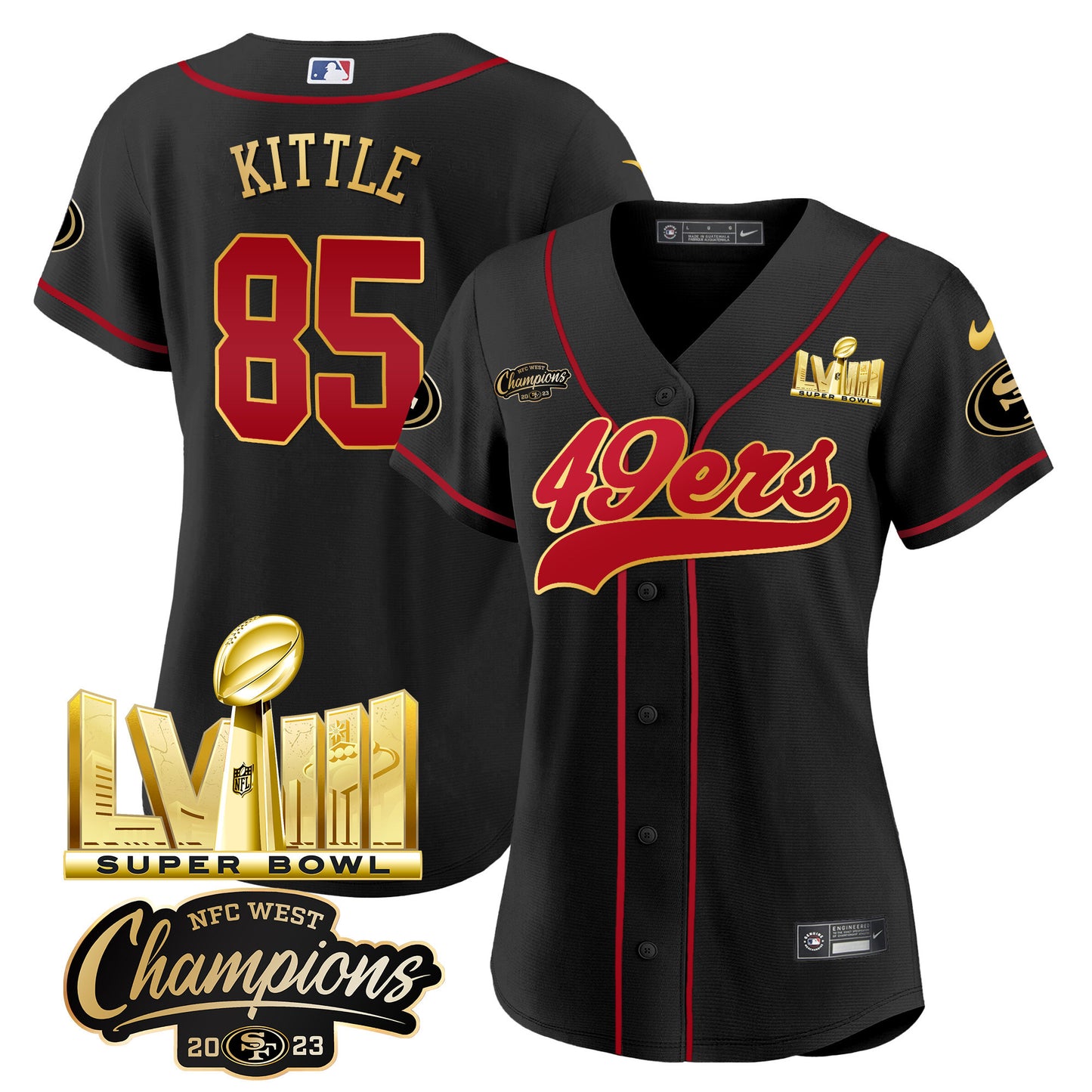 Black Gold Trim - George Kittle
