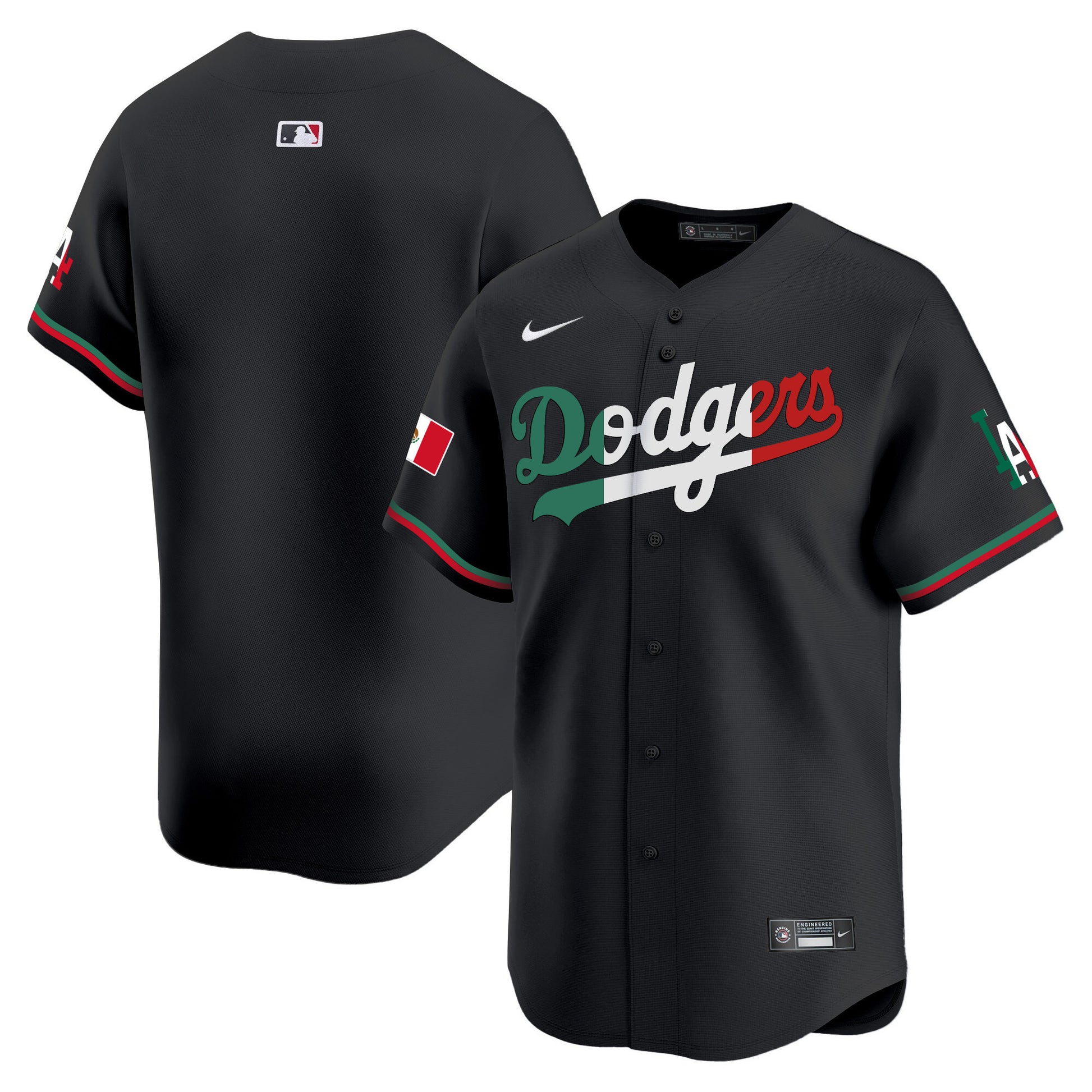 Black Mexico Flag - Team