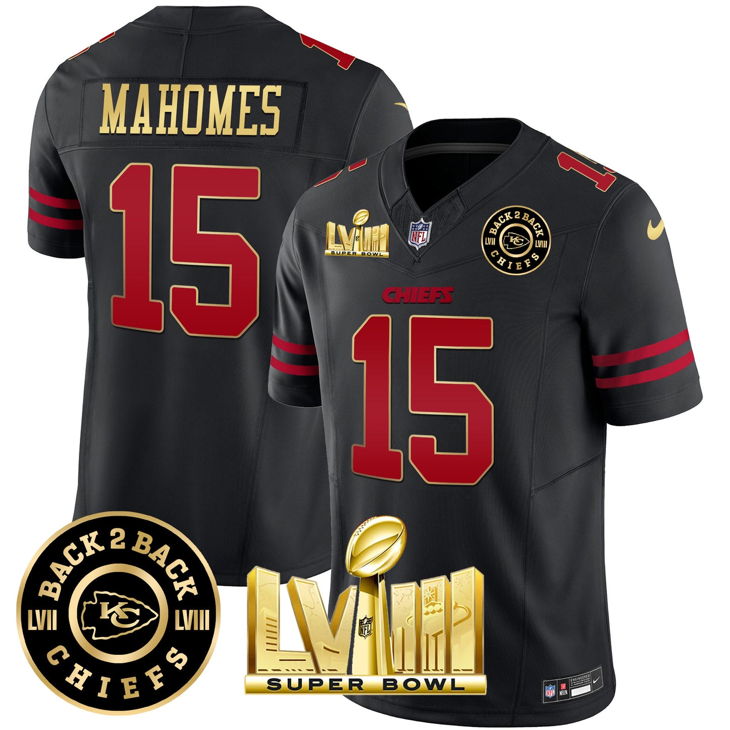 Gold Trim - Patrick Mahomes
