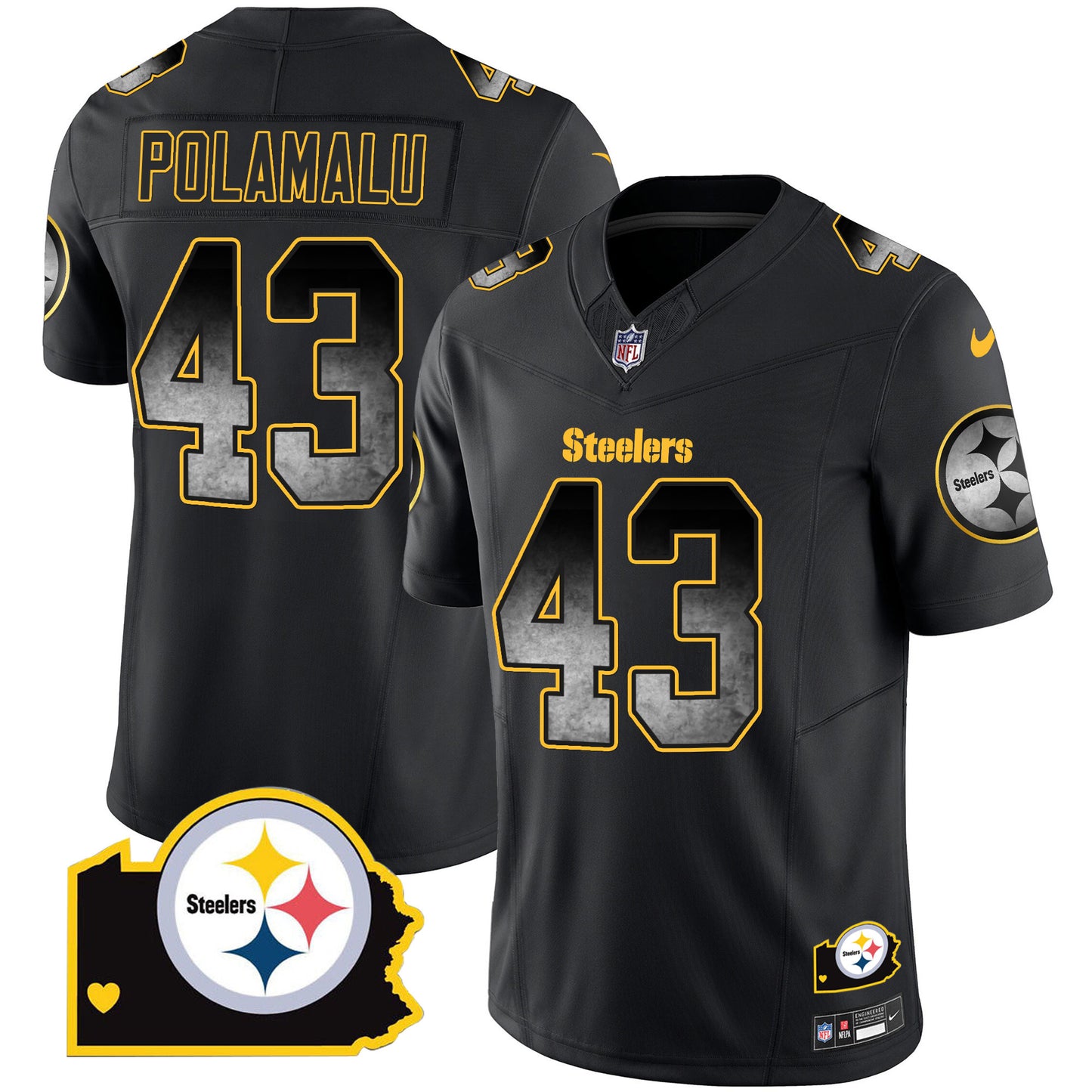 Black - Troy Polamalu