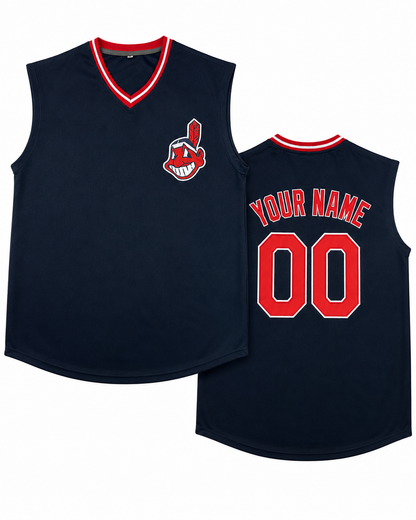 Custom Sleeveless Indians Jersey (ships in 3-6 weeks)