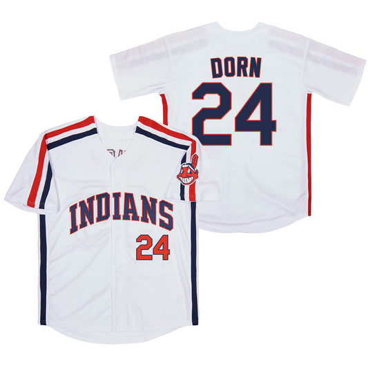 Roger Dorn Indians Baseball Jersey