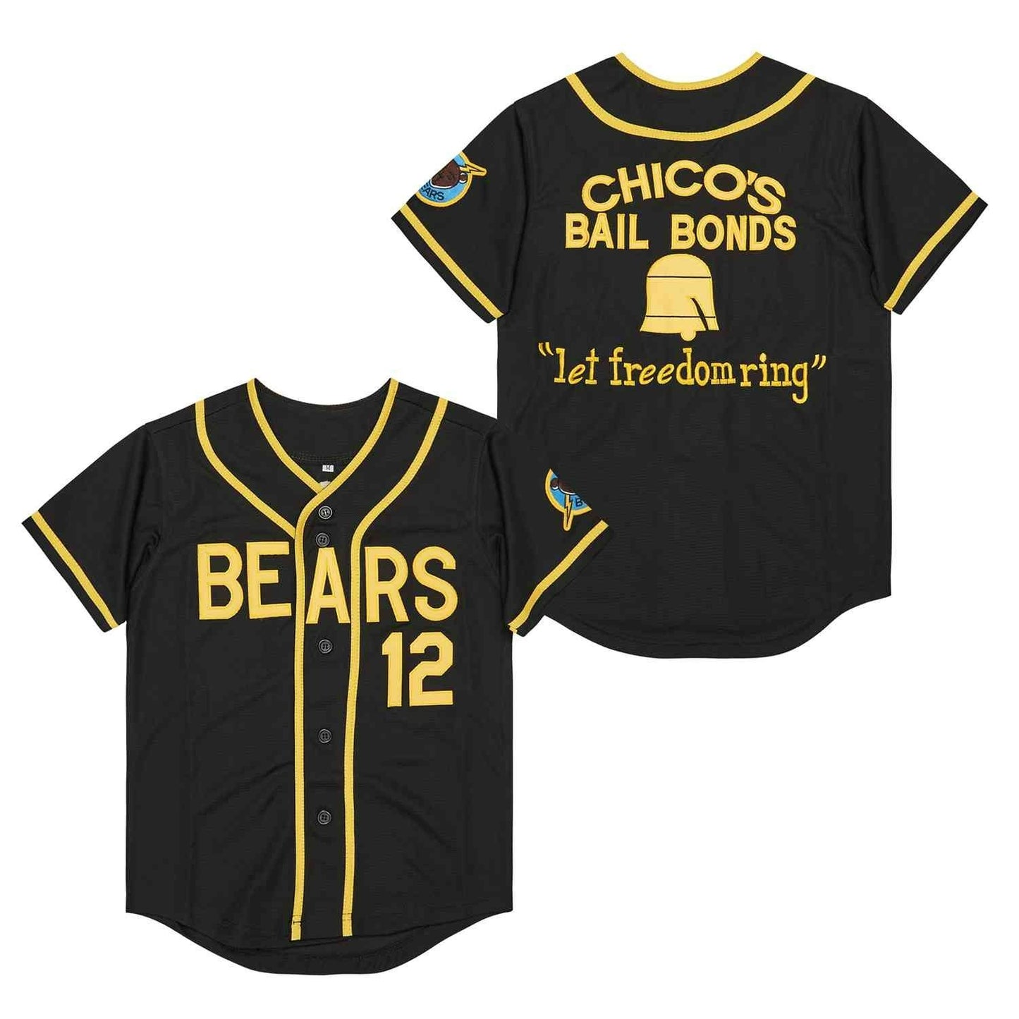 Bad News Bears Chico Bail Bonds Baseball Jersey