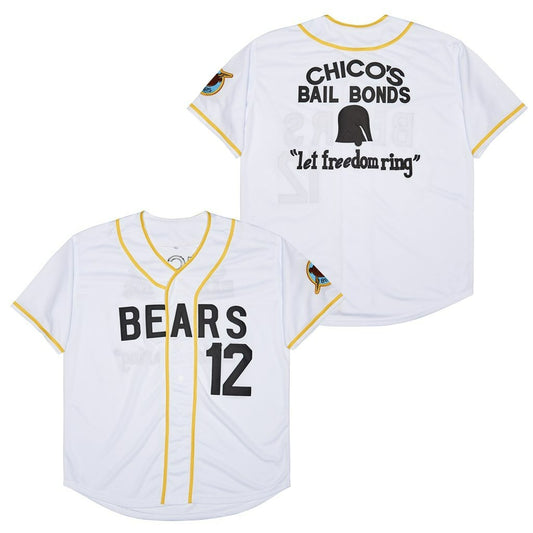 Bad News Bears Chico Bail Bonds Baseball Jersey